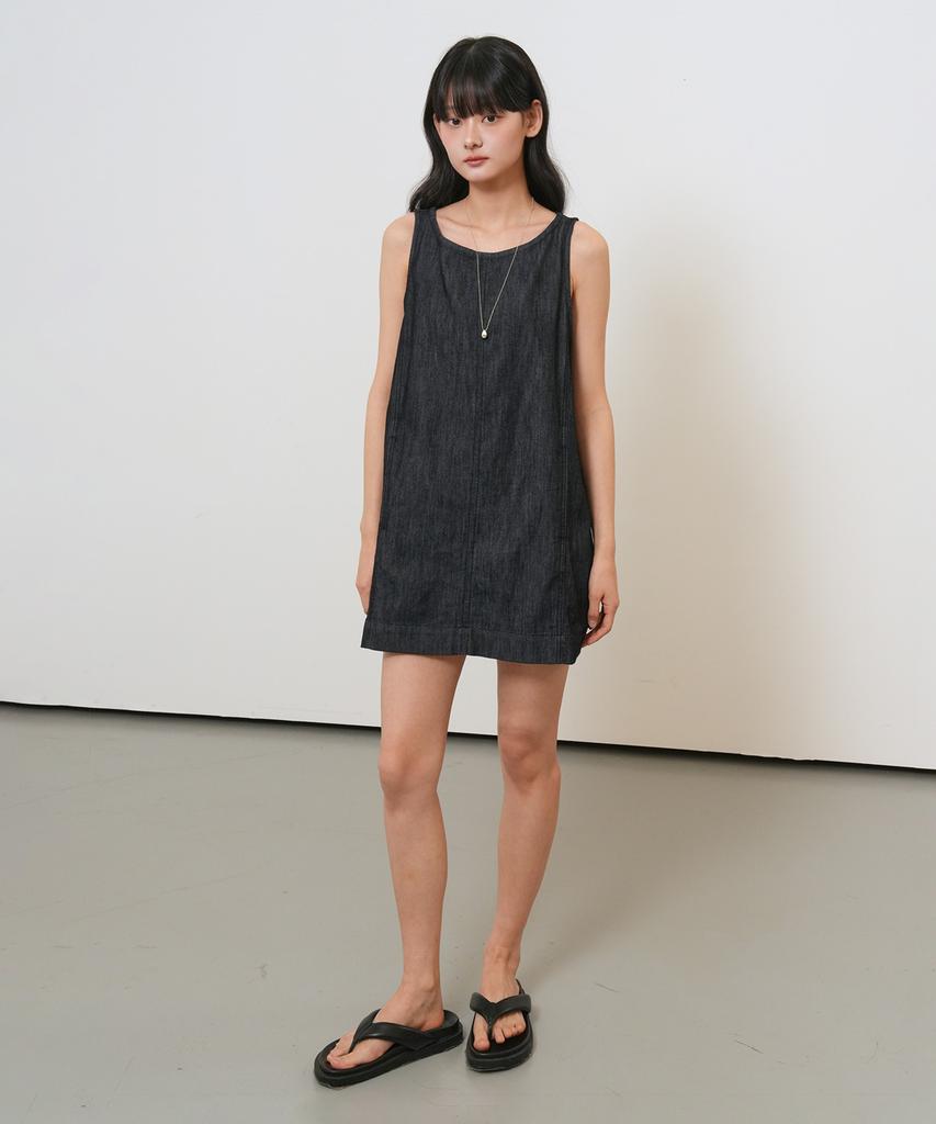 General Idea Minimal Twill Dress [Navy] / Gf2Lop515