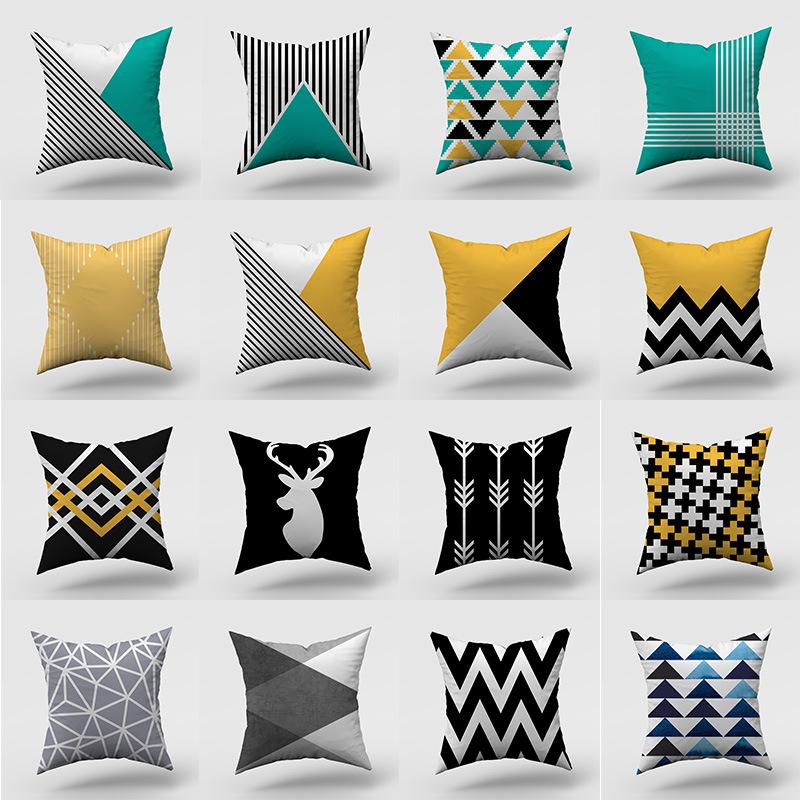 

New Nordic Simple Geometric Abstract Series Pillowcase Home Sofa Pillowcase 45*45cm