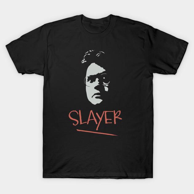 

Men Black Print T-shirt Guillermo Vampire Slayer No-Cut Transfer Paper Print Cotton Tshirt 4XL чорний