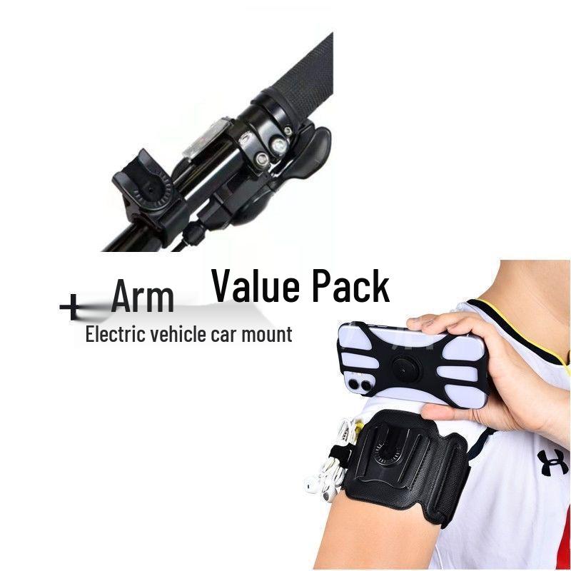 Detachable Rotating Phone Armband for Ride-Hailing & Food Delivery