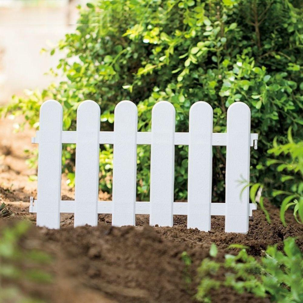 2pcs Practical Garden Fence Plastic Guardrail Doorway Barrier Courtyard Fence  Vegetable