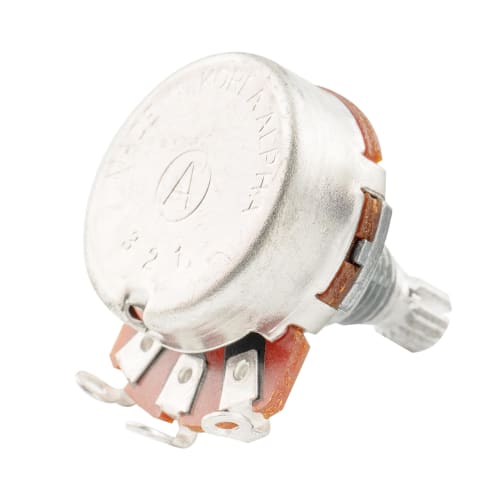 Alpha Potentiometer, 24, 500K, B-Curve, Metric Size, for Electric Guitar/Bass (Pack of 4)