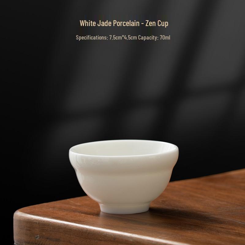 Dehua White Jade Porcelain High-End Personal Teacup