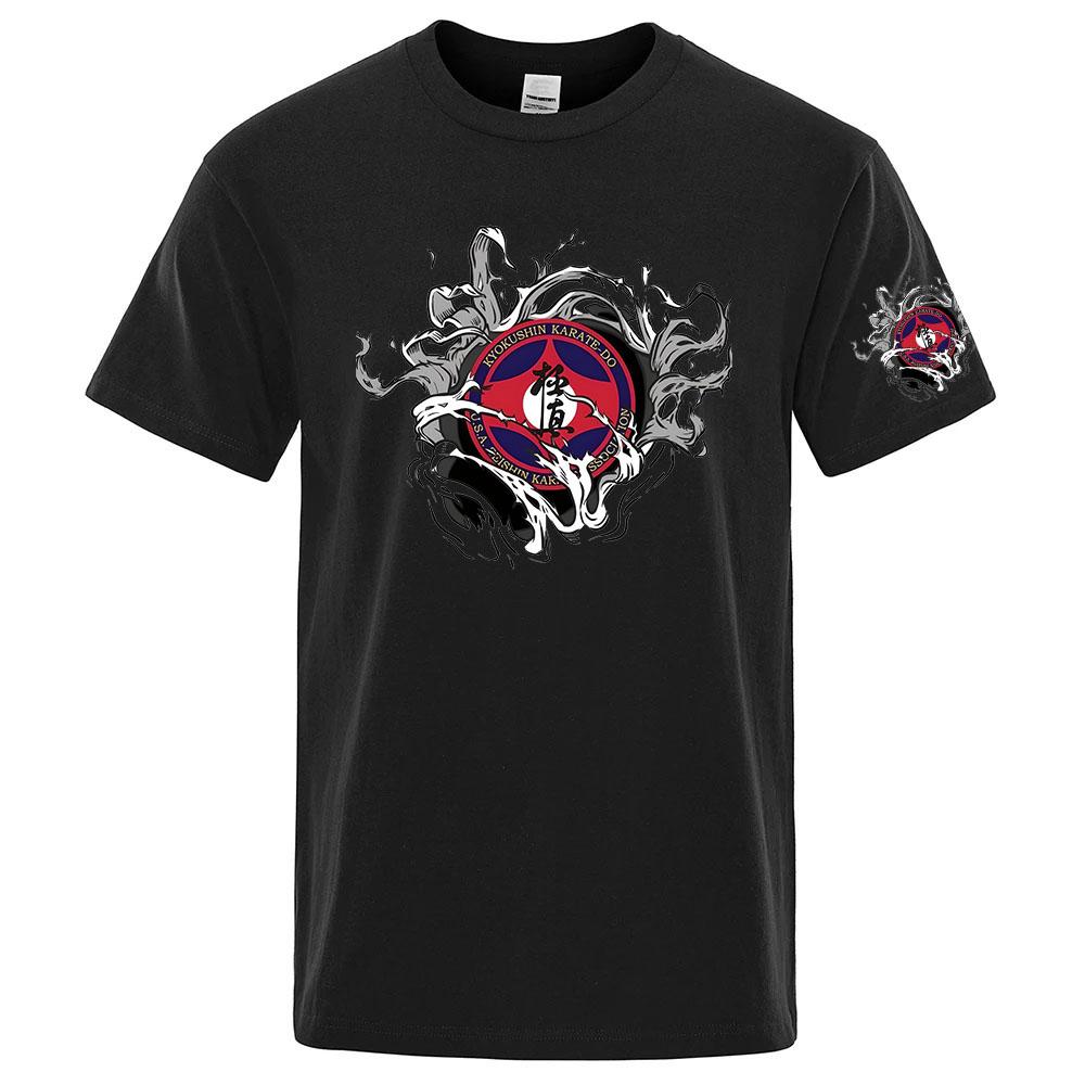 2026 Kyokushin Karate Print Summer Unisexs New Regular Short Sleeved Tshirt Casual Sports Breathable Designer Tops