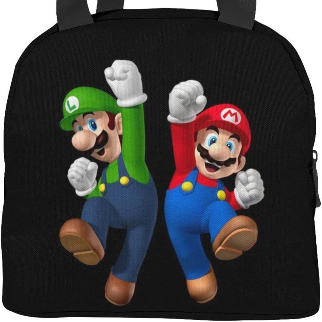 Mario Super Mario Lunch Bag Elementary School Student Insulated Lunch Box Handheld Meal Bag Ice Pack