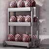 3-Tier Stainless Steel Kitchen Spice and Utensil Rack