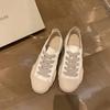 Grape mother studiolee summer round head lace-up canvas shoes versatile dissolving semi-drag casual sports board shoes women