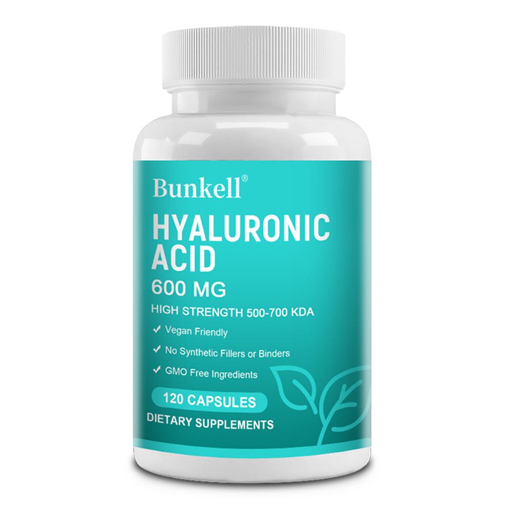 

Hyaluronic Acid 600 Mg, Vegetable Capsule Shell, 120 Capsules Per Bottle 120 Capsules