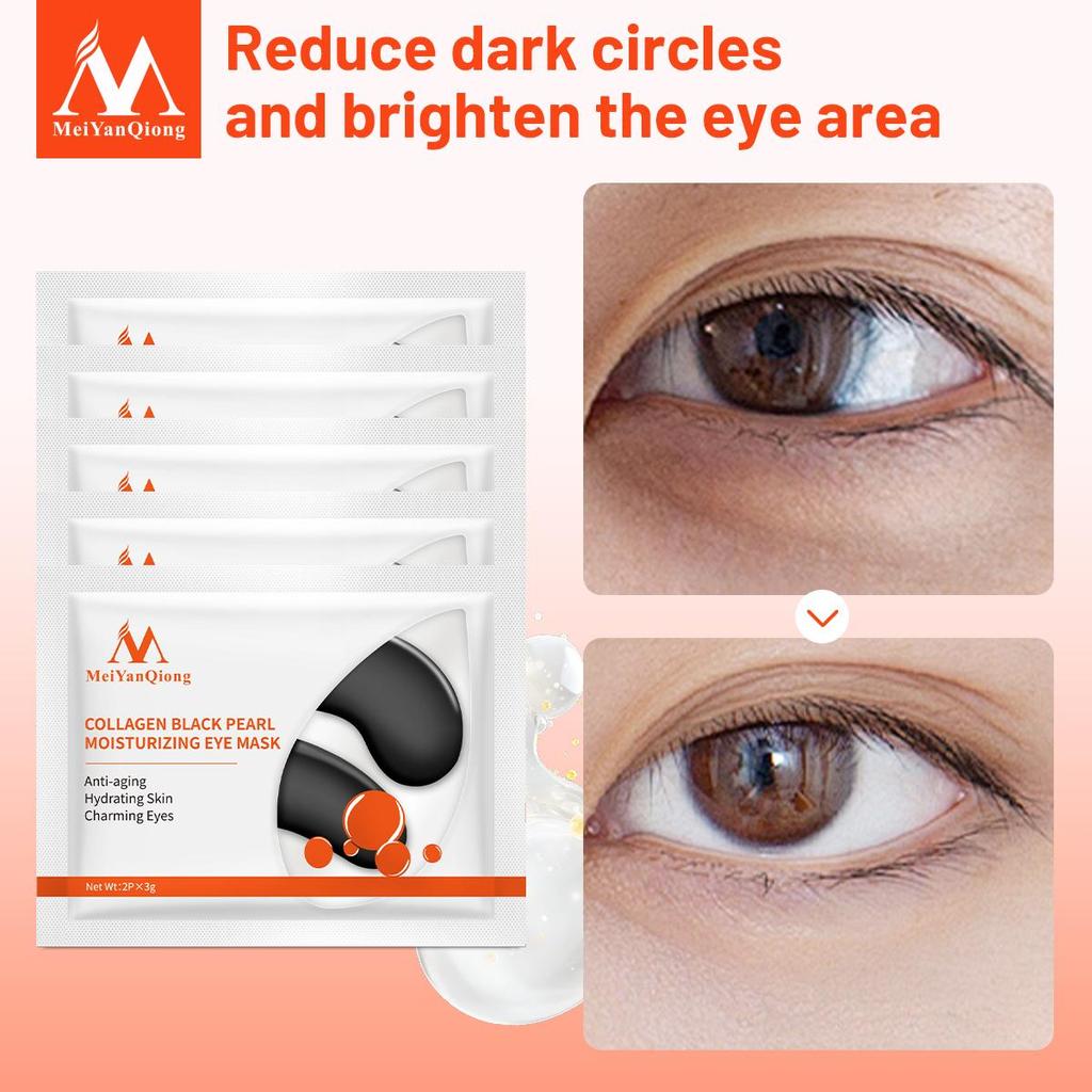 Black Pearl Serum Eye Mask Collagen Anti-Aging Anti Wrinkle Remove Dark Circle Anti-Puffiness Eye Patches Skin Care