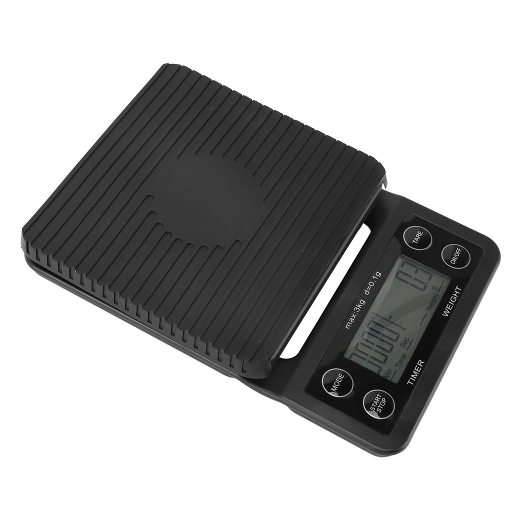 Digital Coffee Scale with Timer Waterproof Silicone Mat High Accuracy Kitchen Food Scale with Tare