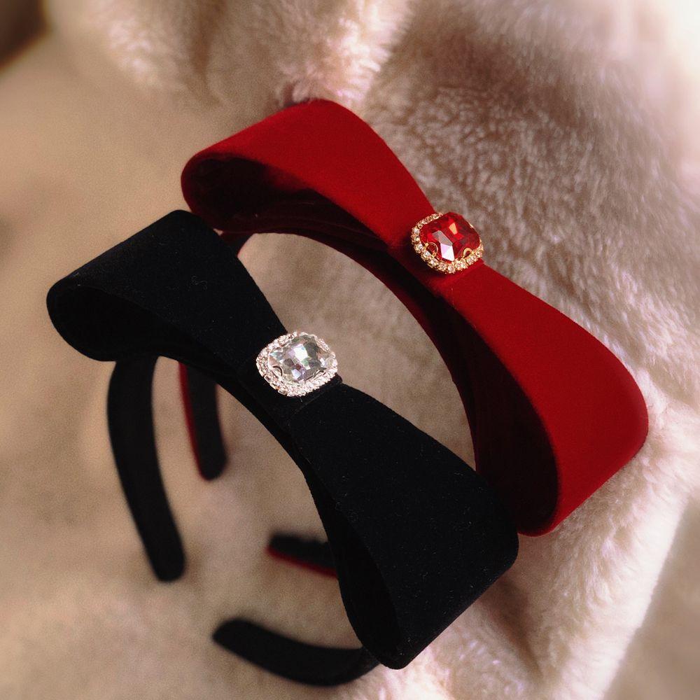 

Make up Star Same Style Hair Hoop Velvet Bow Hairband Korean Style Headband Women Hair Accessories