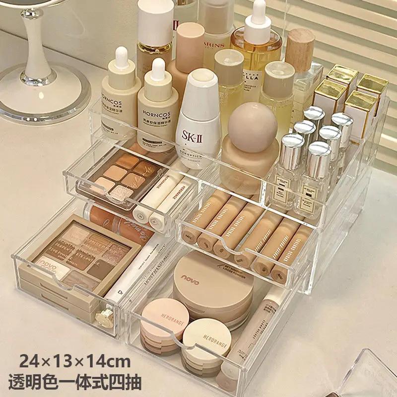 

Acrylic Organizer for Cosmetics Makeup Organizer Clear Cosmetic Storage Box Storage Drawers Jewelry Box Mask Holder Stackable