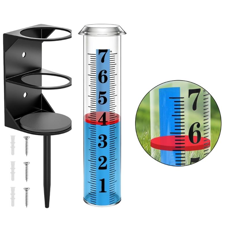 Durability Outdoor Rain Gauge with Easy Install Feature for Quick Setups In Garden or Yard Environment