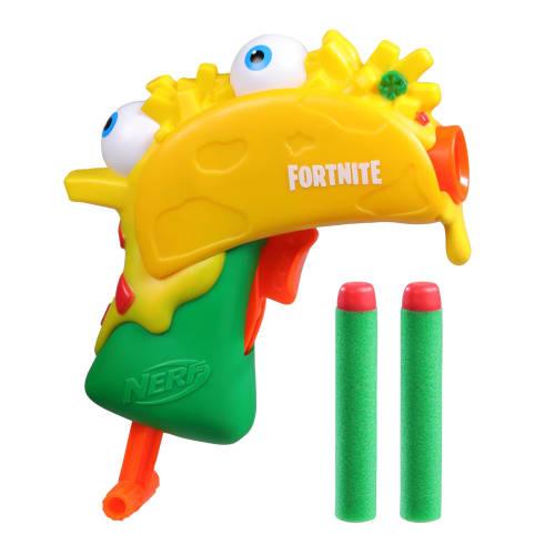 Hasbro (HASBRO) Nerf Microshot Fortnite Fortnite GUACO Mini Blaster, Design Based On Fortnite GUACO (Guaco), with 2 Nerf Elite Darts, Fortnite Nerf Bl