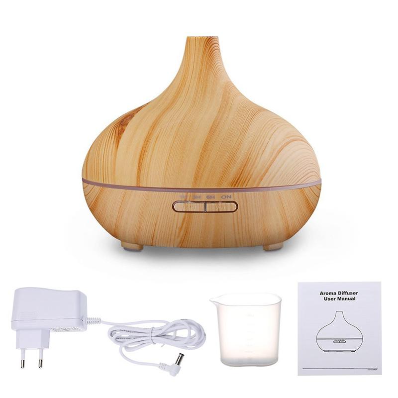 300 ml Ev Hava Nemlendirici Uçucu Yağ Difüzörü Aromaterapi Elektrikli AROMA YAYICI Led Işık Ultrasonik Mist Maker Arıtma
