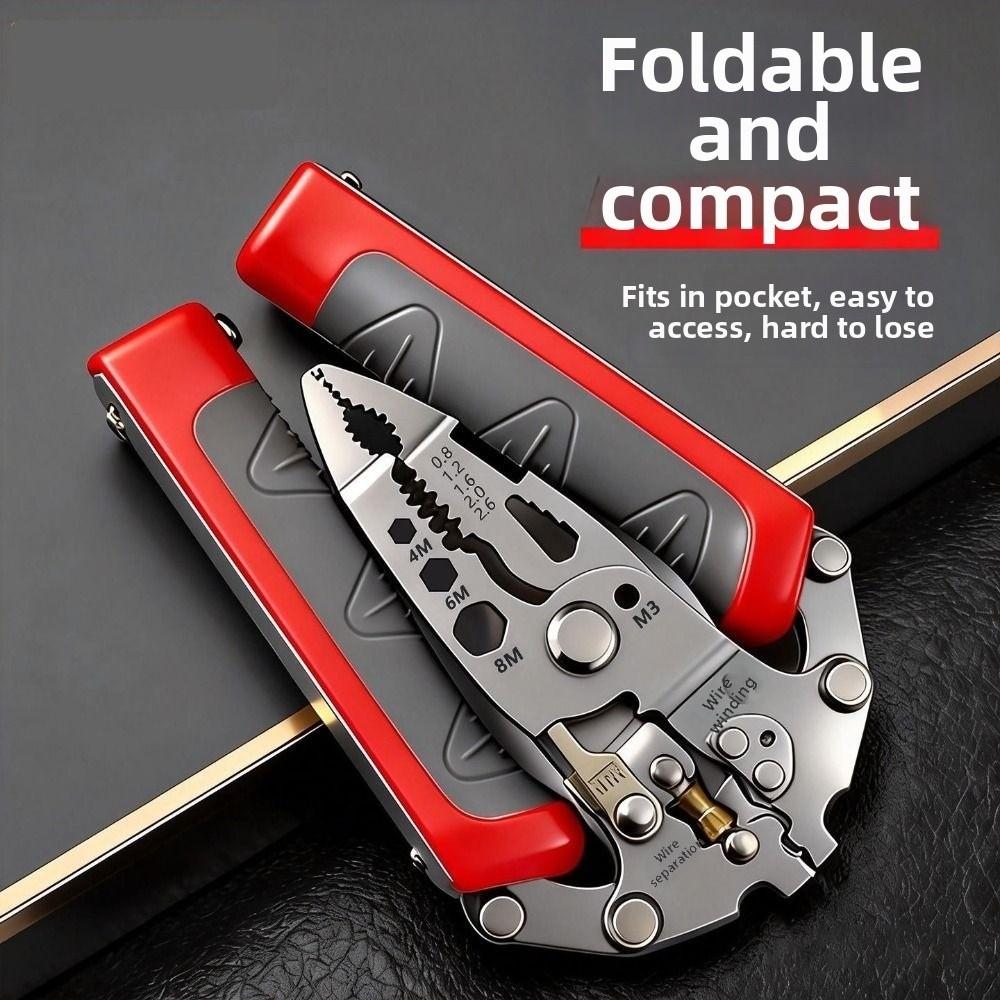 Multifunctional Crimping Tool Voltage Tester Electrician Pliers Electrician Tool