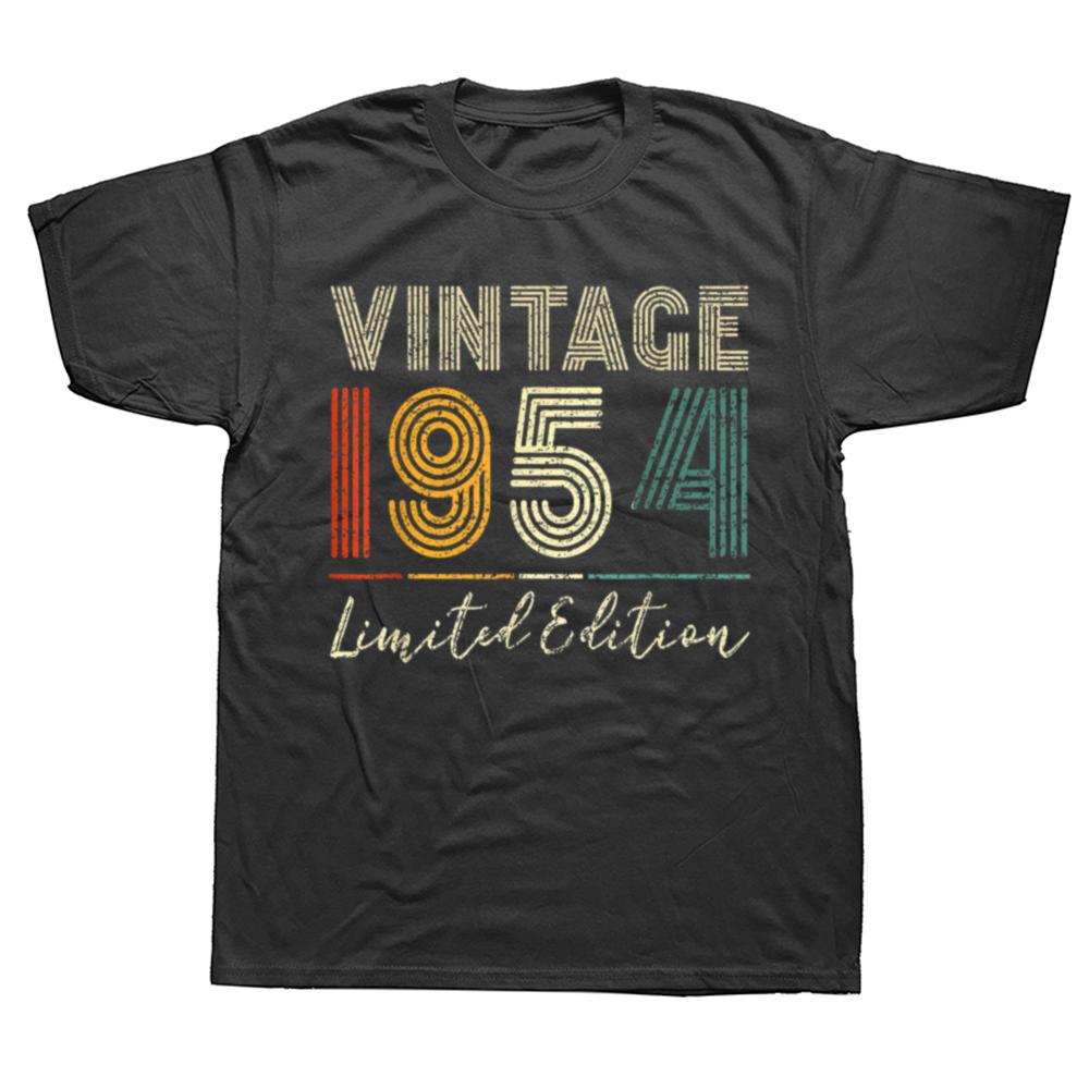 71 Year Old Gifts Vintage 1954 Limited Edition Birthday Essential TShirt Harajuku 71th Party Retro Short Sleeve Mens Clothes