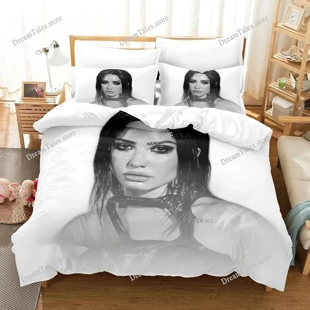 Demi Lovato Bedding Set Single Twin Full Queen King Size Bed Set Aldult Boys Bedroom Duvet Cover Sets 3D Print Luxury Gift741