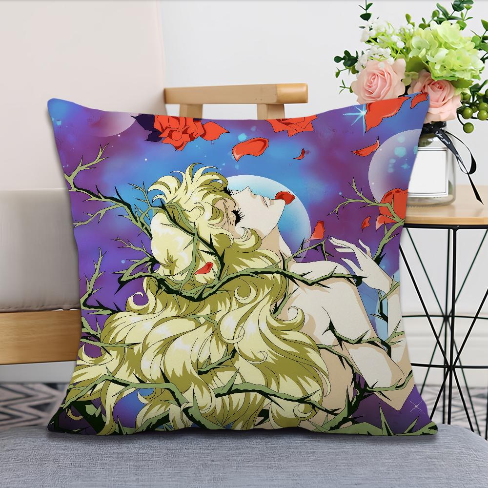 Manga Anime L-Lady O-Oscar Soft Pillow Case For Sofa Living Room Home Office Decor Protective Covers The R-Rose Of V-Versailles