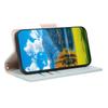 For iPhone 15 Pro Max Case Zipper Wallet Color Splicing TPU PU Leather Flip Phone Cover with Strap