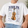Funny Violin Shirt - Retro Performing Arts Gift - Sarcastic Violin Clothing