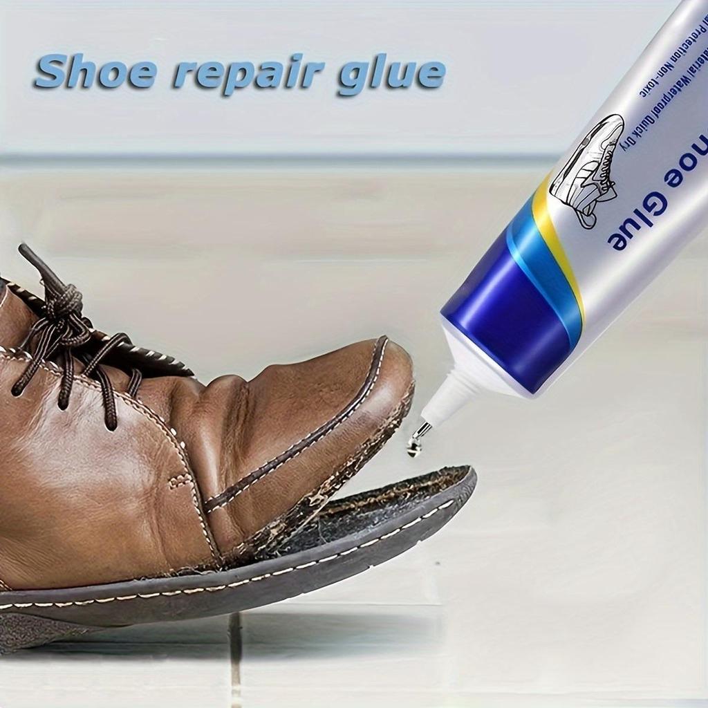 Adhesivo Fuerte para Reparación de Calzado - Adhesivo de Material Plástico Flexible Transparente, Solución Tubular de Secado Rápido para Fijación de Calzado, Adhesivo para Calzado