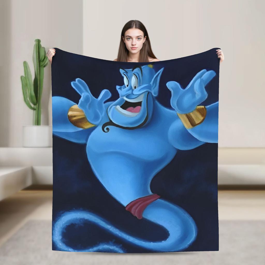 Aladdin Jasmine Cartoon Blanket Warm Fluffy Plush Throw Blanket For Couch Bed Decorative Flannel Bedspread Bed Cover