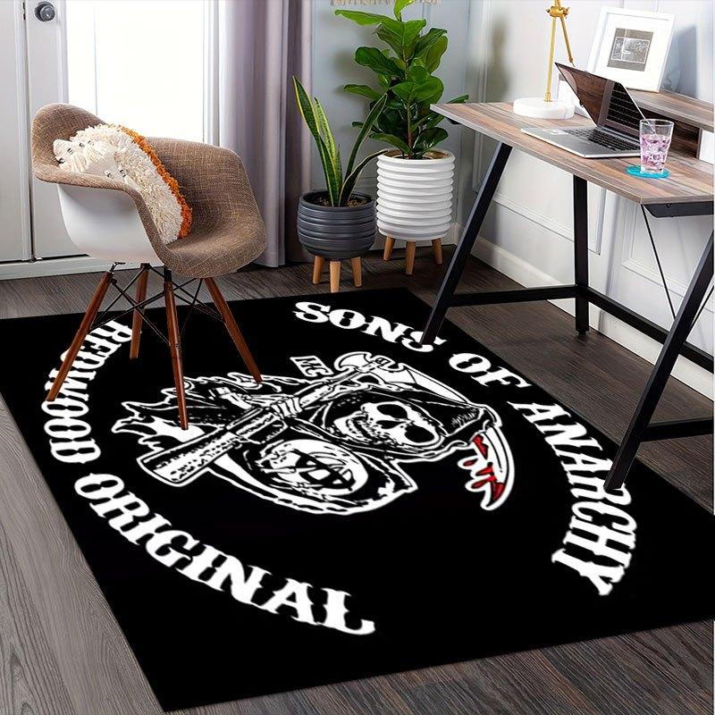 Sons of Anarchy MC Redwood Original T-ShirtOffice Mat Perfect for Home Decor Office Desk Chair Rugs Chair Carpet for Office Polyester Chair