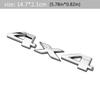 1Pcs Car 3D Metal Stickers 4WD 4X4 Decals For Renault Megane 2 Captur Mitsubishi ASX Suzuki Vitara Jeep Wrangler Peugeot 307 308Q
