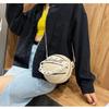 Tooxika Damen Neue runde Basketball-Handtasche mit Ball, vielseitige Umhängetasche, kleine Tasche