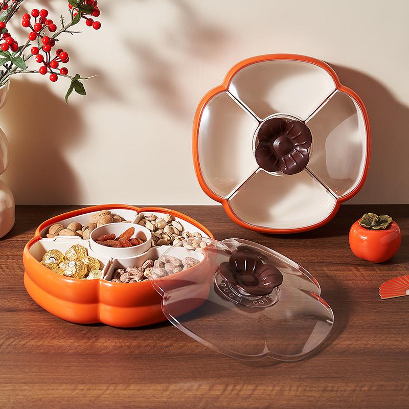 Geteilt mit abgedeckter Obstbox, Couchtisch im Wohnzimmer, Nuss-Süßigkeiten-Box, Chinesische Haushalts-Obstschale für das Wohnzimmer