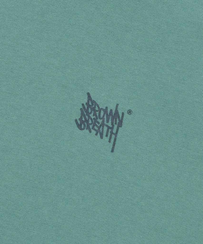 BROWNBREATH Leopard Tag Tee - Blue Green