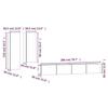 VidaXL Ensemble de meubles TV 4 pcs Chêne sonoma Bois d'ingénierie 3114632