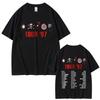 Rock Band Kmfdm Tour 97 Double Sided Printed Tshirt Male Fashion Oversized Tshirt Men Vintage Gothic Punk Streetwear