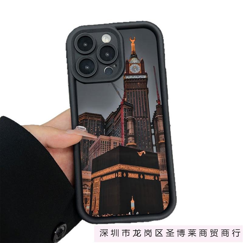 Art Building for Apple 16plus Mobile Phone Case iPhone14/15/16 Silicone 13Pro Soft 16 Anti-drop X