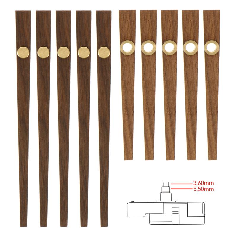 5er Set Holz-Uhrzeiger Langlebige Uhrzeiger Heim-Uhrteile Uhr DIY-Teile Uhrzubehör Wanduhr Basteluhr