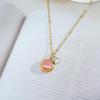 Cat Eye Rhinestone Clavicle Necklace: Full Titanium Steel, Luxury Summer Design for Women’s High-End Style