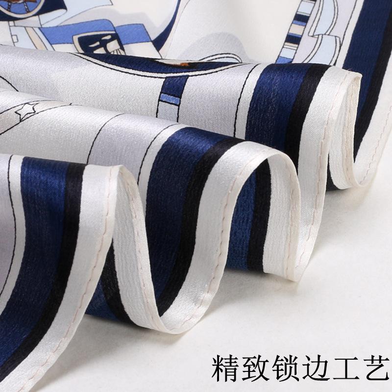 [Nautical] Silk 70 * 70Cm Silk Medium Square Scarf Women'S Silk Scarf Manufacturer