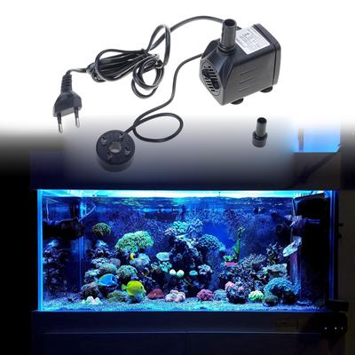 Submersible Aquarium Water Pumps With 4 LED Lights 220V Voltages Quiet Fountain Pumps For Fish Tanks Garden Decoration