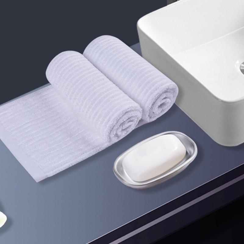 Modern Double Layer Soap Dish Keep Soap Dry for Bathroom or Kitchen Use Portable Stainless Steel Shower Soap Tray