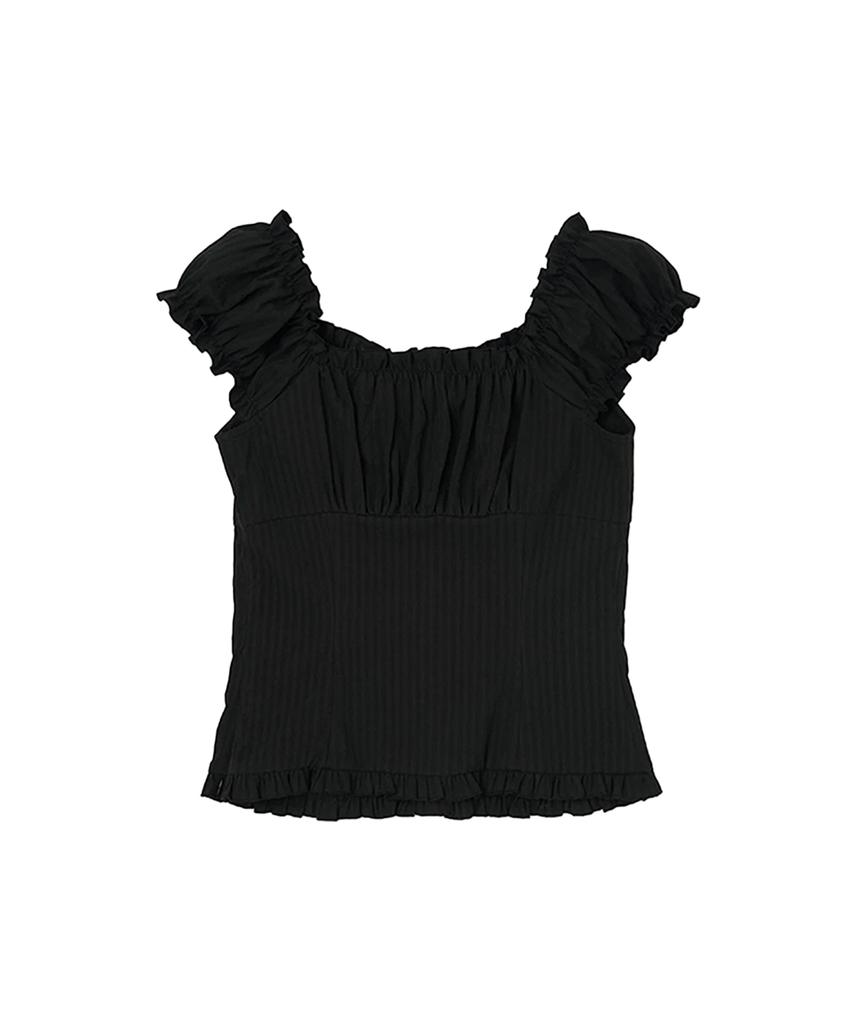 LOTSYOU Lotsyou_Ella Blouse Black