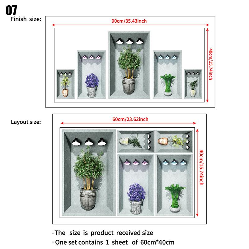 

1 комплект современных простых настенных наклеек с зелеными растениями, иллюстрациями растений в горшках, декор из ПВХ, настенные художественные наклейки, декор для гостиной, обои
