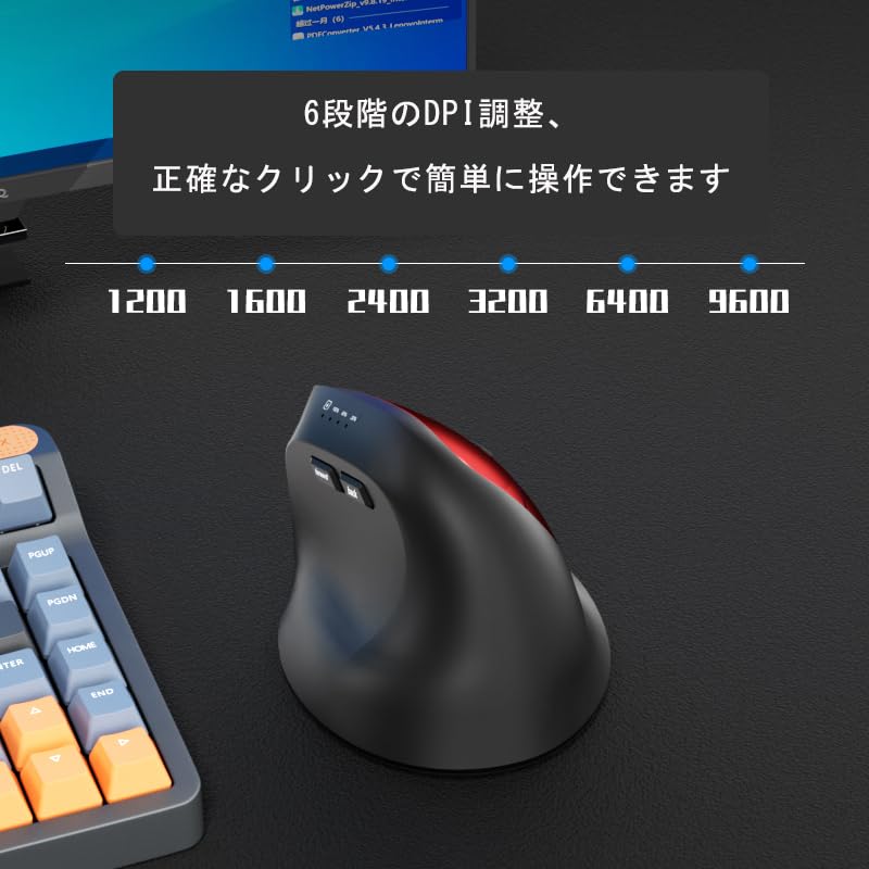 Quiet Bluetooth 3 6 Buttons Bluetooth Dual Connection Wired Mouse with 6 Offset USB Ergonomic Design for Remote Office 6 Lightweight and Compatible