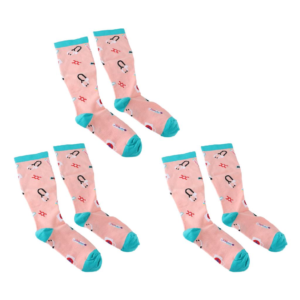 3 Pairs Extra Wide Calf Compression Socks for Men Women Knee High Graduated Support Plus Size Compre