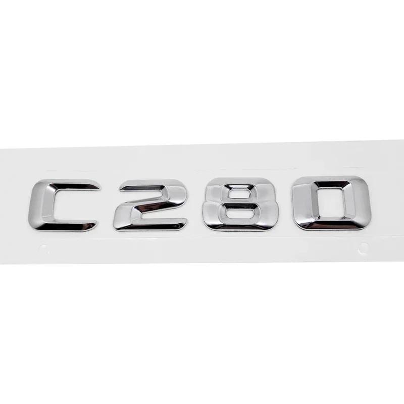 Alloy ABS Car Letter Stickers Rear Trunk Badge for Mercedes Benz C Class C240 C250 C260 C280 C300 C320 C350 C400 C500 Emblem RV1