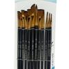 12-Piece Nylon Brush Set for Watercolor, Oil, and Acrylic Painting