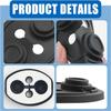 4PCS Car Door Strike Protector with Full Adhesive Backing,Upgraded Car Door Lock Cover for Cars Doors Latch Protection/Decorations,TPE Cars