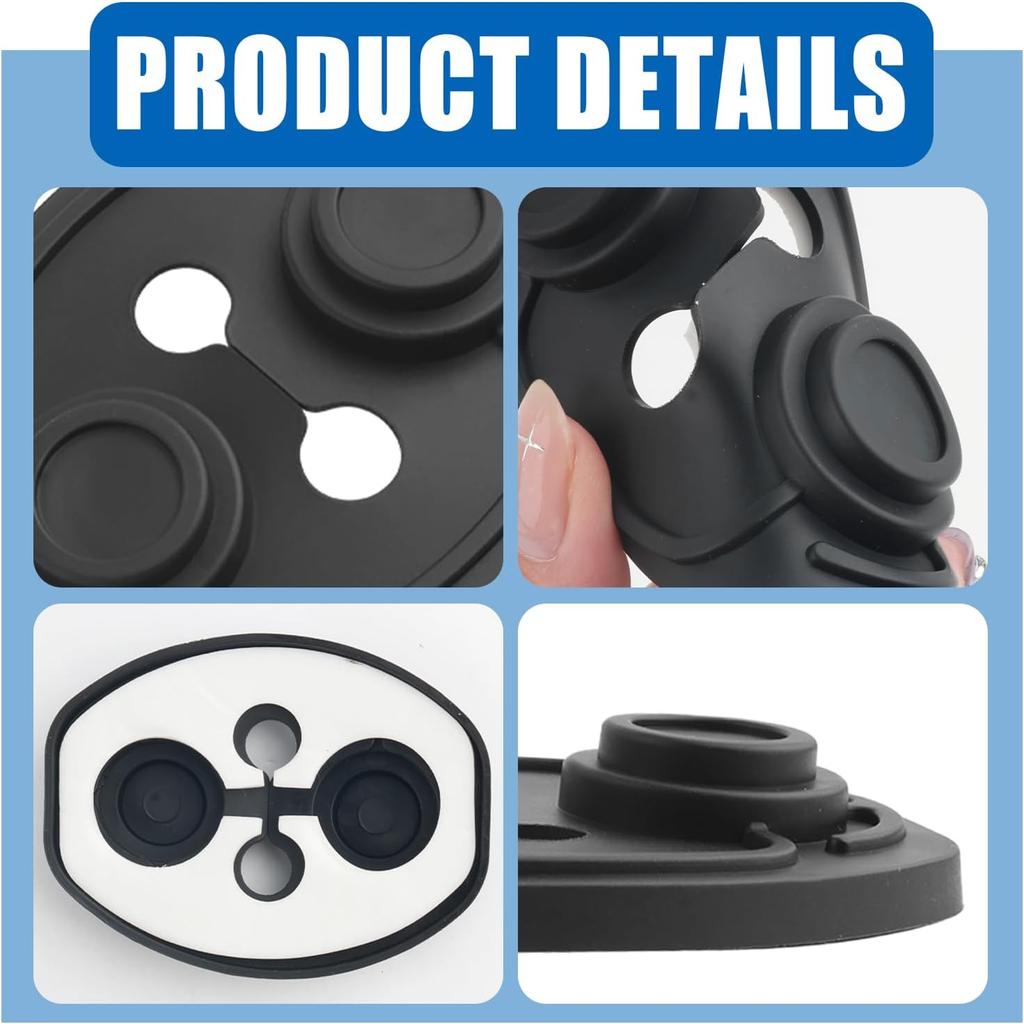 4PCS Car Door Strike Protector with Full Adhesive Backing,Upgraded Car Door Lock Cover for Cars Doors Latch Protection/Decorations,TPE Cars