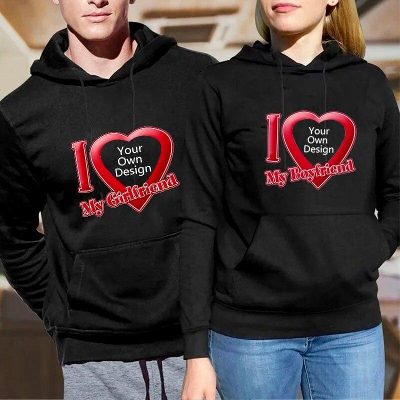 

Забавная толстовка с капюшоном «Я люблю сердце, моя подруга», женская повседневная толстовка унисекс, осень-зима, флисовый пуловер с длинными рукавами, спортивный костюм Харадзюку L