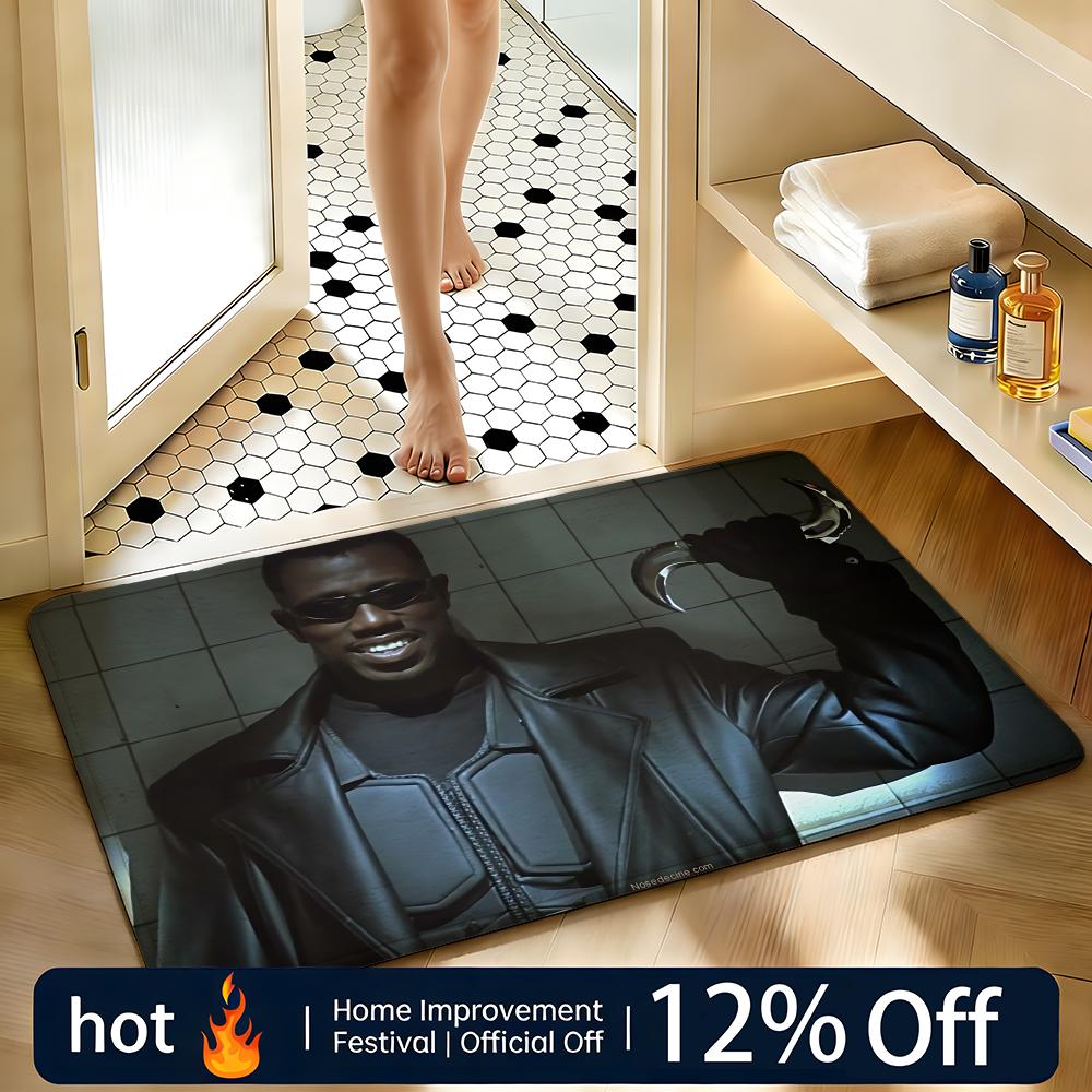 Soft Absorbent Non-Slip Rug Movie Blade Floor Mat Home Decor Doormat Bedroom Floor Mat Shower Carpet